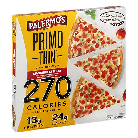 slide 1 of 1, Palermo's Palermos Pizza Primo Thin Margharita Frozen, 15.55 oz