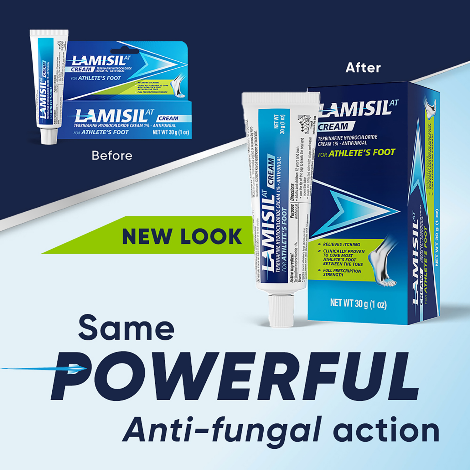 slide 5 of 7, Lamisil AT LamisilAT Athlete's Foot Cream 1oz, 1 oz