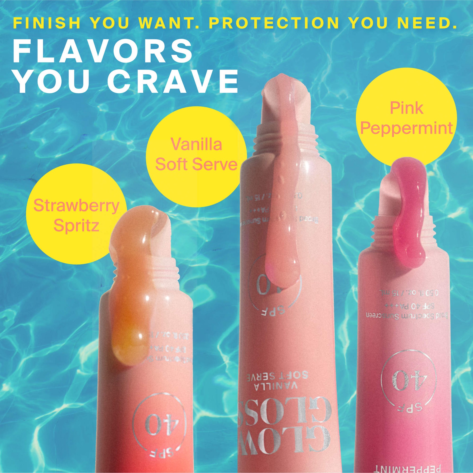 slide 9 of 9, Supergoop! Glow Gloss SPF 40 Lip Balm with Peptides and Shea Butter Vanilla Soft Serve, 0.5 oz/15 ml