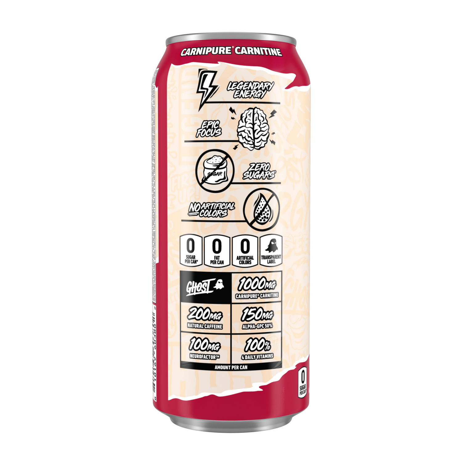 slide 3 of 4, Ghost Raspberry Cream Energy Drink, 16 oz
