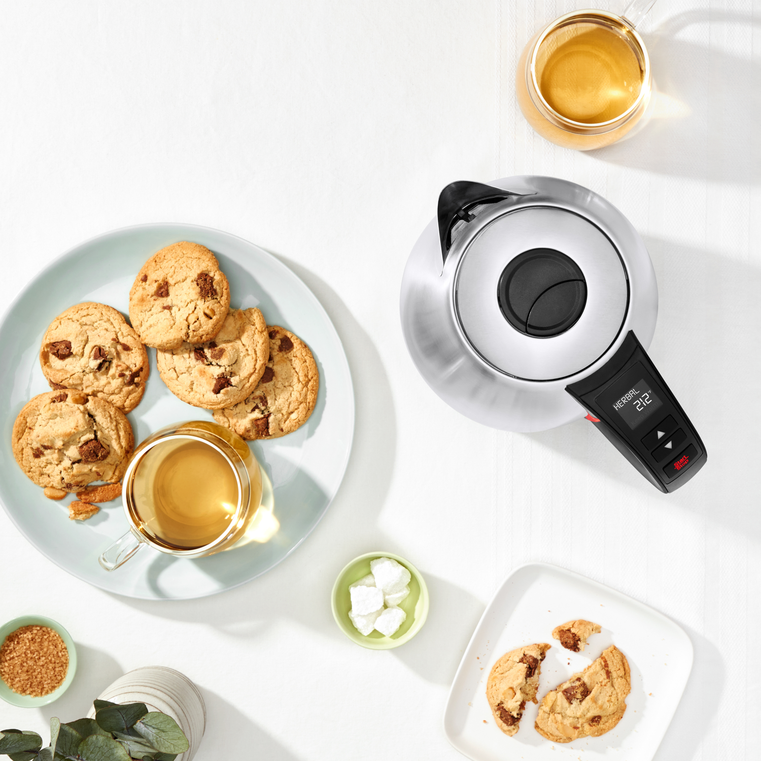 slide 6 of 6, Chefman 1.8l Electric Stainless Steel Kettle With Lighted Water Level Indicator,digital Control,1500w, 1.8 liter