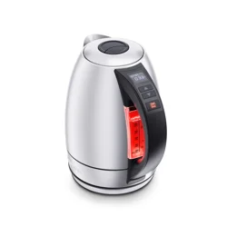Chefman 1.8l Electric Stainless Steel Kettle With Lighted Water Level Indicator,digital Control,1500w