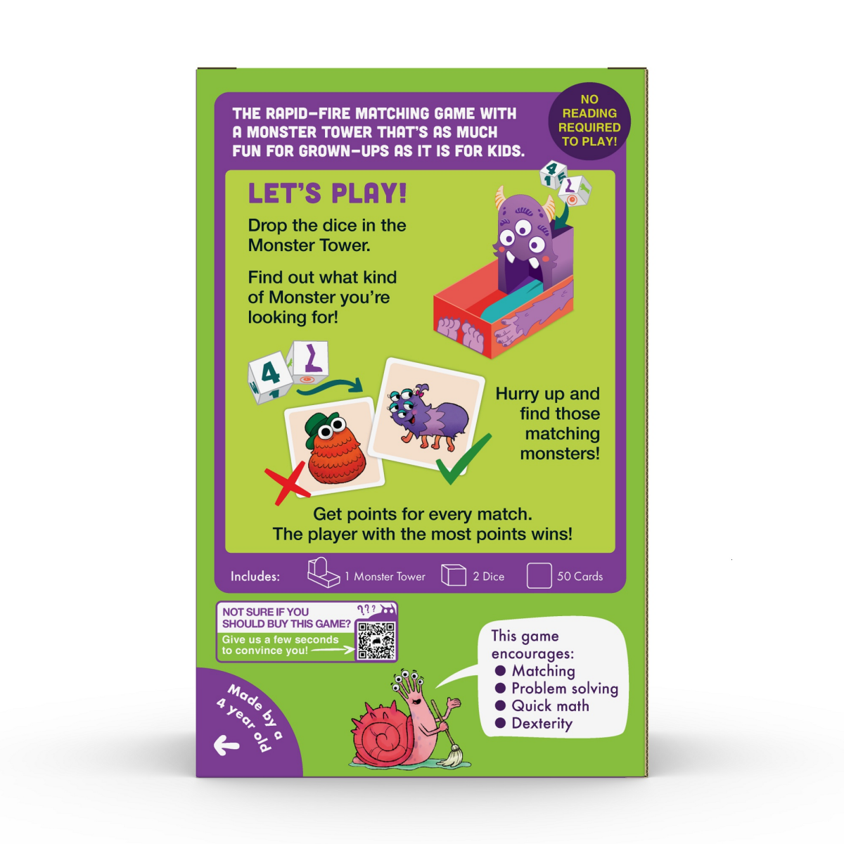 slide 2 of 3, Kitten Games Monster Match Board Game, 1 ct