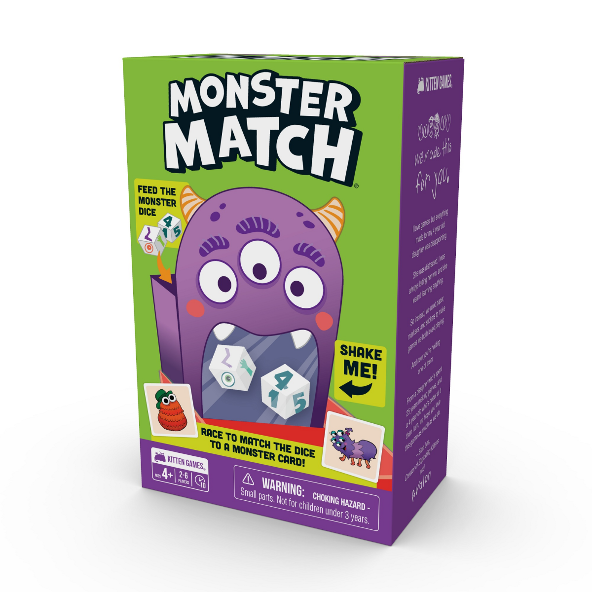 slide 3 of 3, Kitten Games Monster Match Board Game, 1 ct
