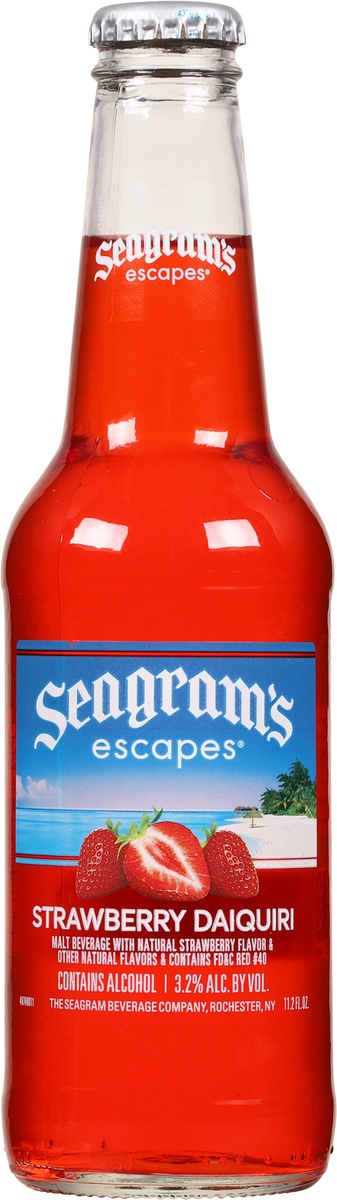 slide 8 of 10, Seagram's Strawberry Daiquiri Bottle, 11.2 fl oz
