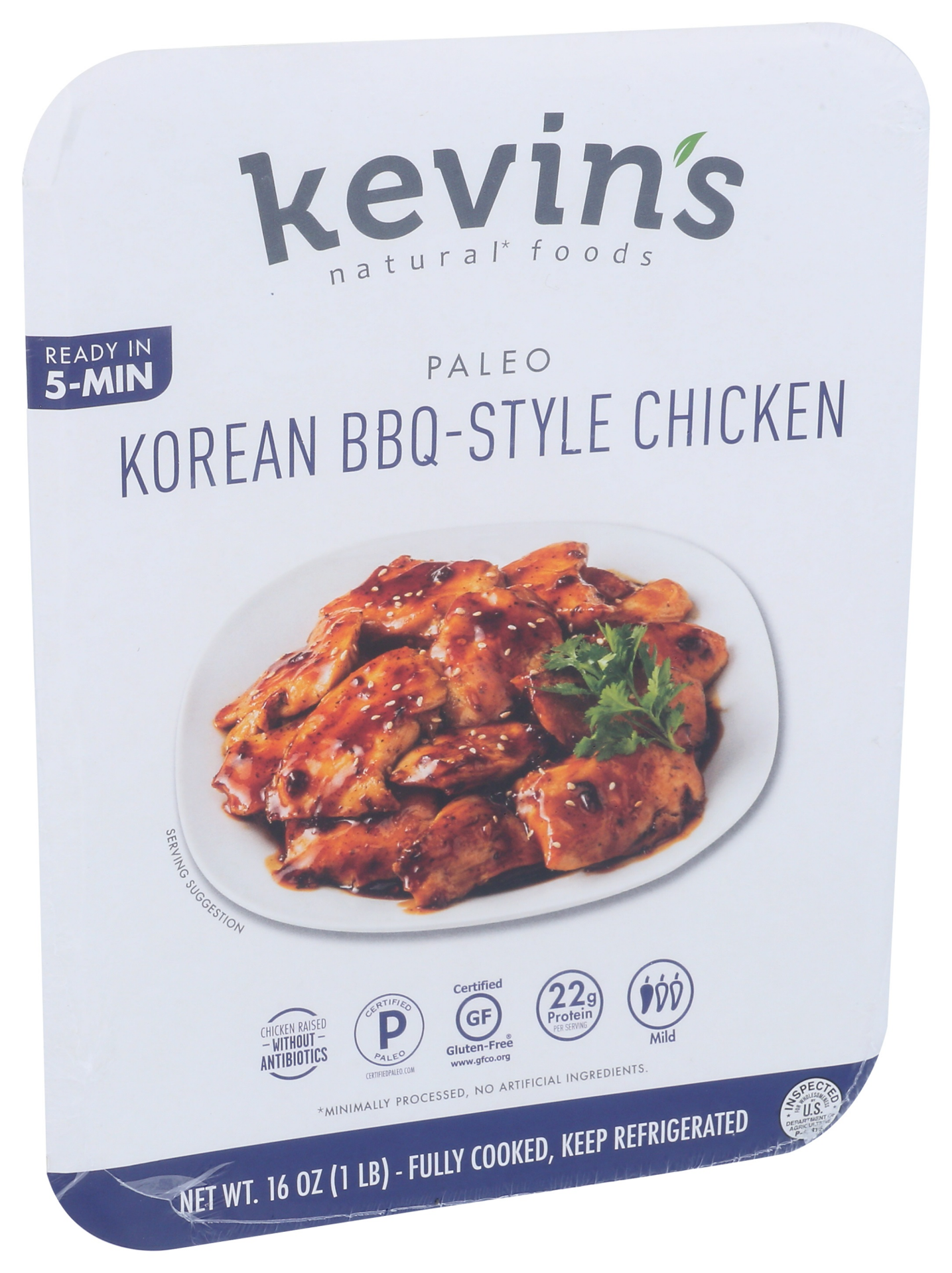 slide 4 of 5, Kevin's Natural Foods Paleo Korean BBQ-Style Chicken 16 oz, 16 oz