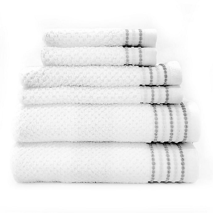 slide 2 of 2, Nora Bath Towel - White, 1 ct