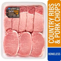 Kroger® Natural Country Pork Ribs and Boneless Pork Chops Combo Pack