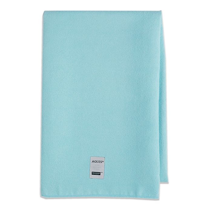 slide 1 of 2, Aquis Lisse Long Hair Towel - Turquoise, 1 ct