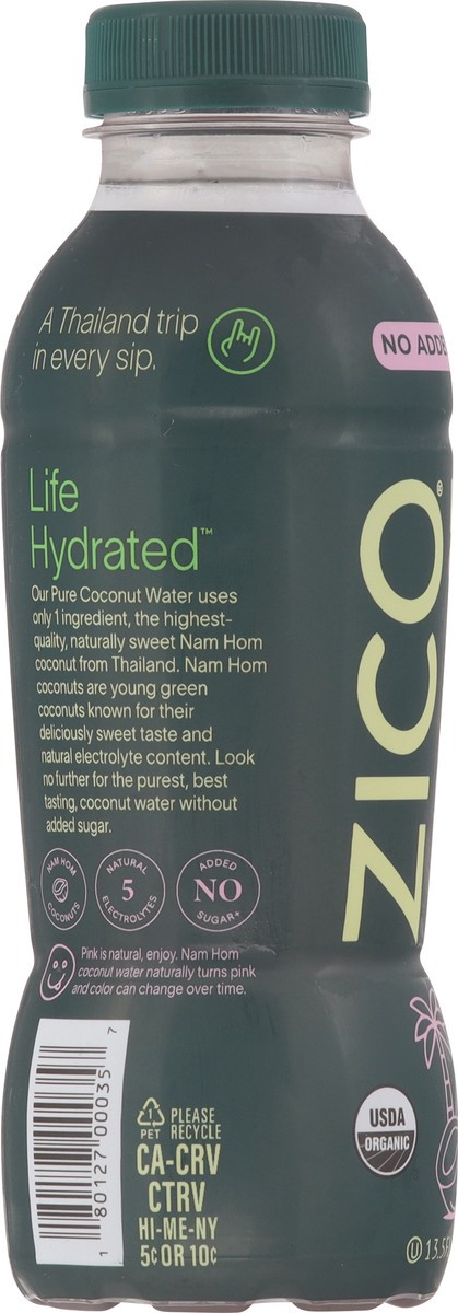 slide 14 of 14, Zico No Added Sugar Organic Pure 100% Nam Hom Coconut Water 13.5 fl oz, 13.5 fl oz