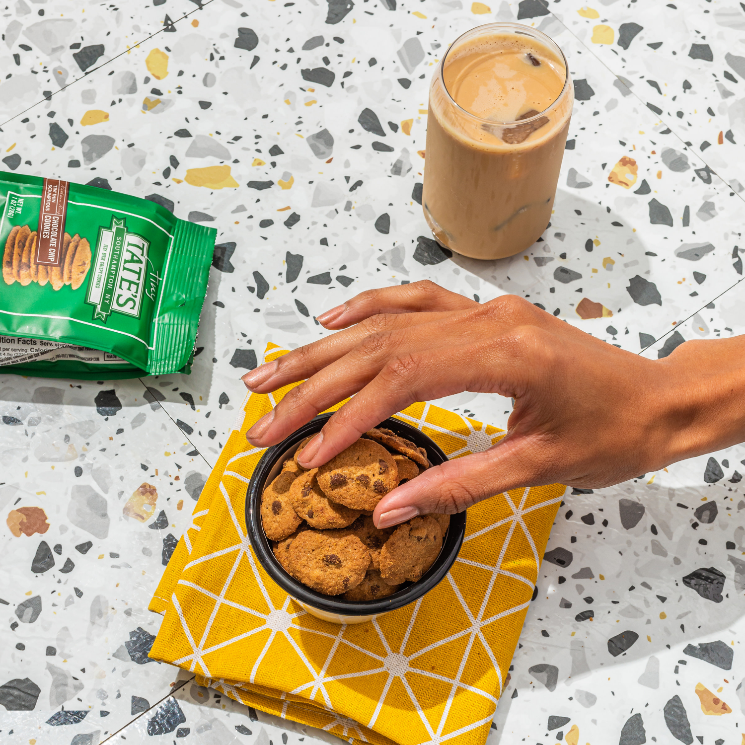 slide 2 of 8, Tate's Bake Shop Tiny Chocolate Chip Cookies, 1 oz, 1 oz