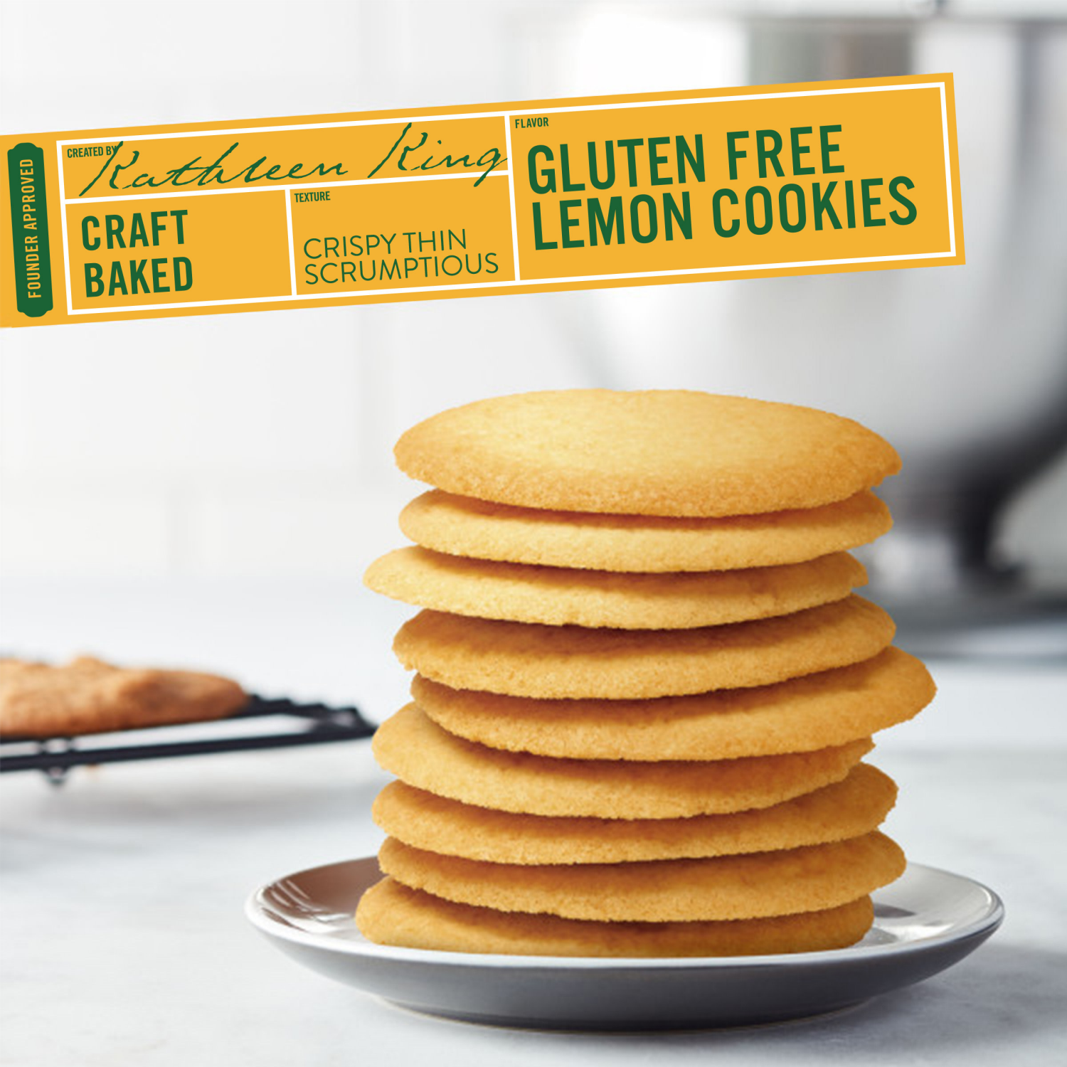 slide 6 of 8, Tate's Bake Shop Gluten Free Lemon Cookies, Gluten Free Cookies, 7 oz