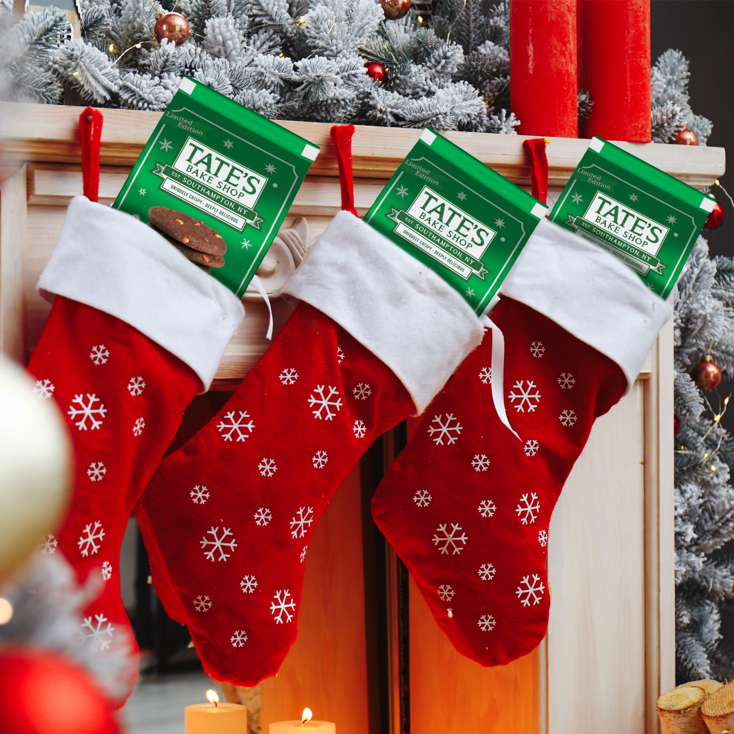 slide 2 of 8, Tate's Bake Shop Chocolate Toffee Cookies, Limited Edition Holiday Cookies, 6.5 oz, 6.5 oz