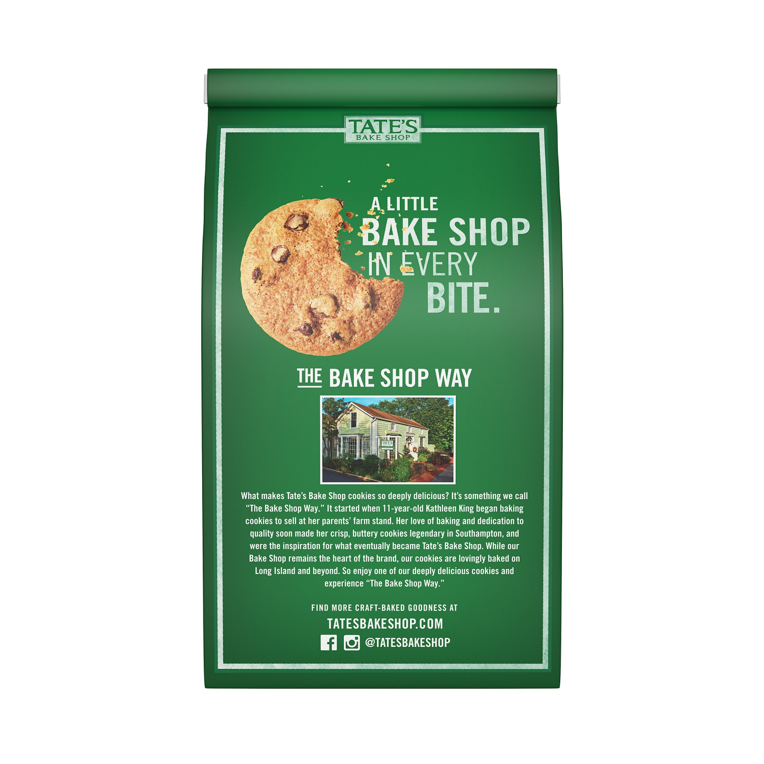 slide 8 of 8, Tate's Bake Shop Mint Chocolate Chip Cookies, 6.5 oz, 6.5 oz