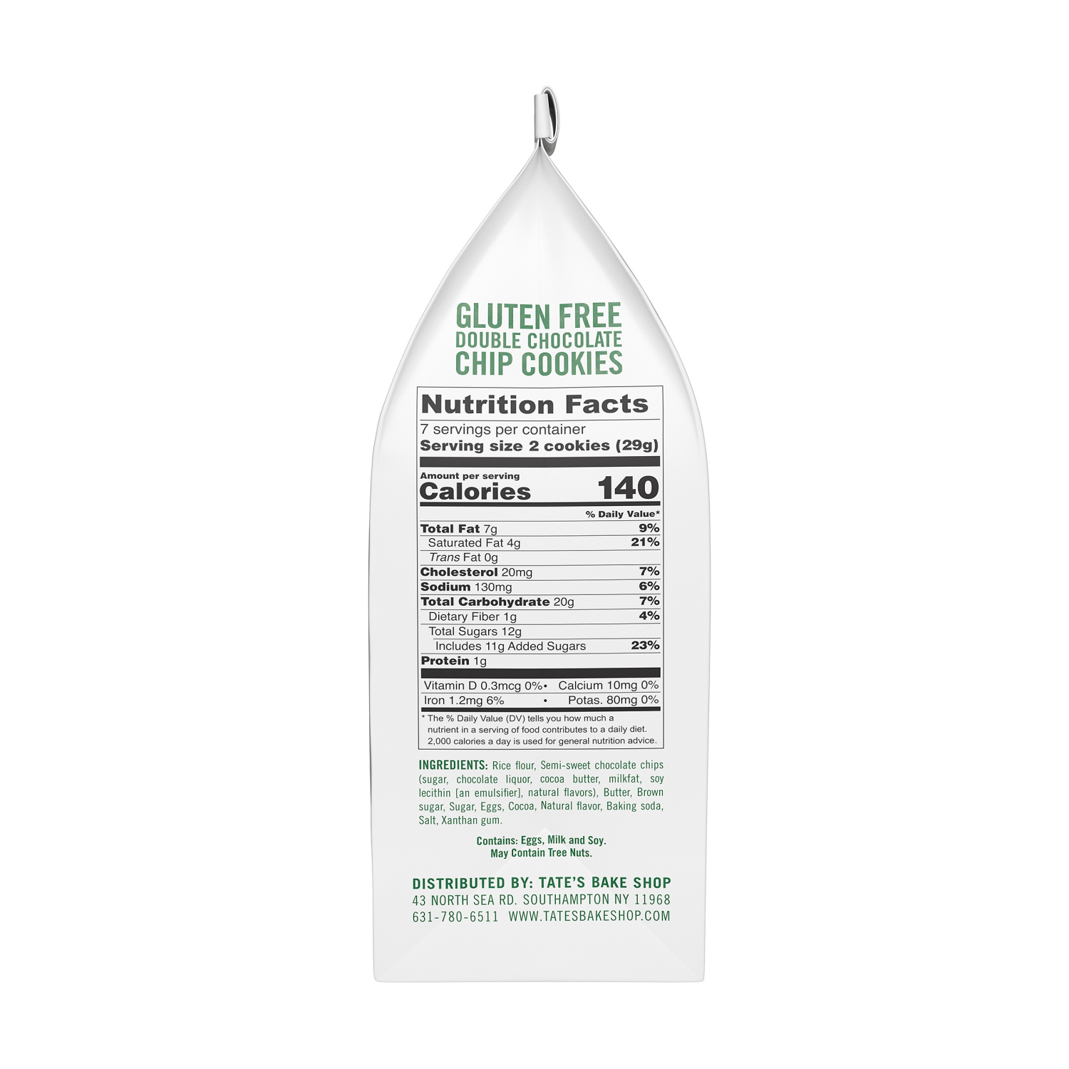 slide 2 of 4, Tates Cookies Double Chocolate Chip Gf 7 Oz, 7 oz