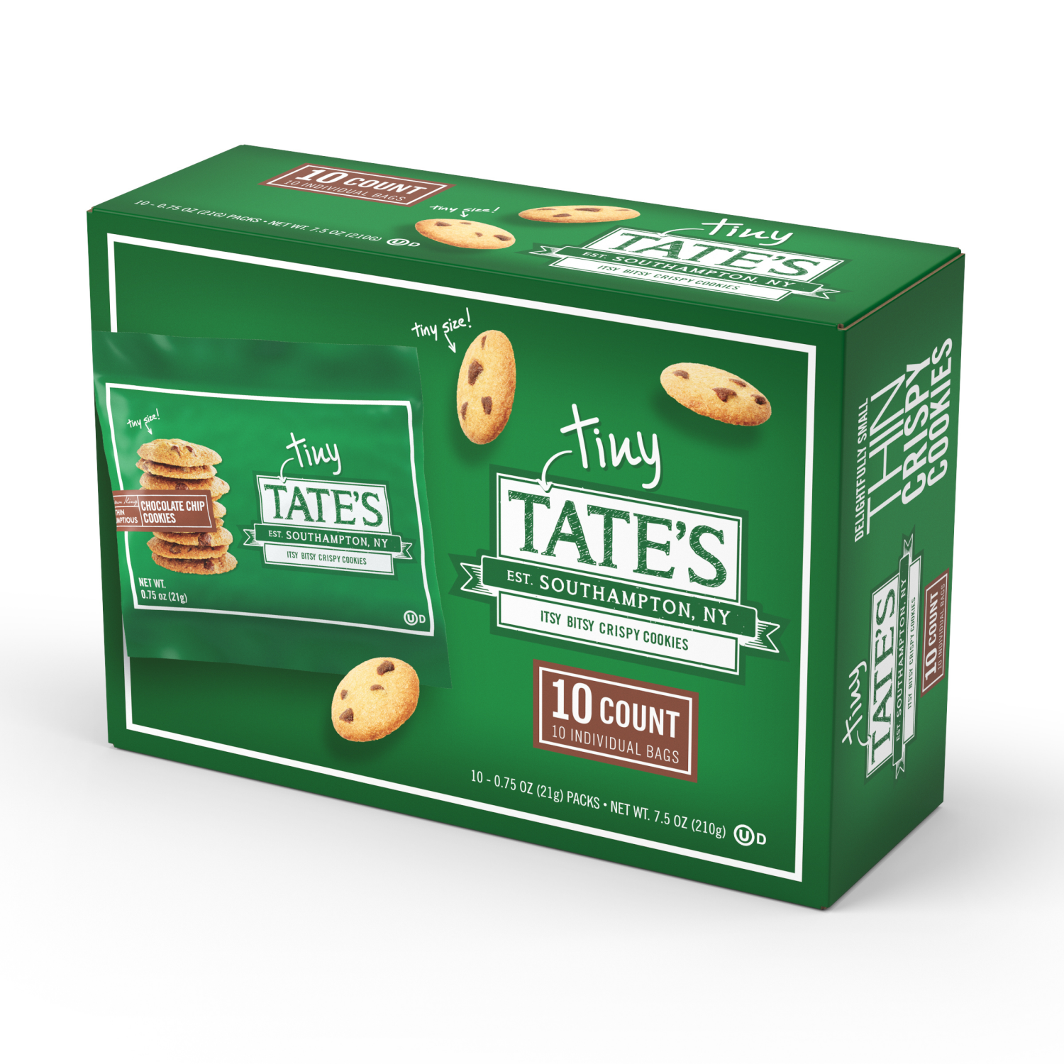 slide 2 of 8, Tate's Tiny Chocolate Chip Cookies- 7.5 oz, 7.5 oz