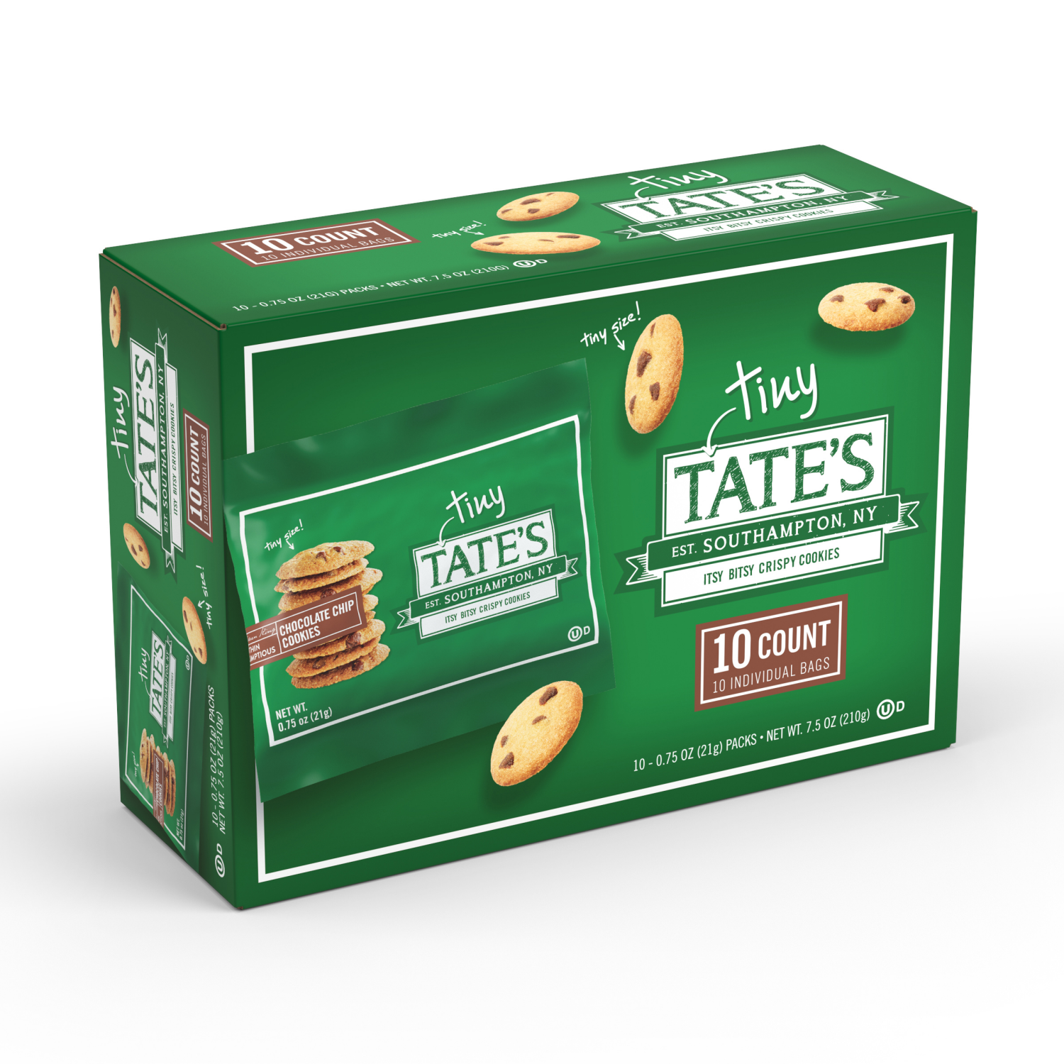 slide 1 of 8, Tate's Tiny Chocolate Chip Cookies- 7.5 oz, 7.5 oz