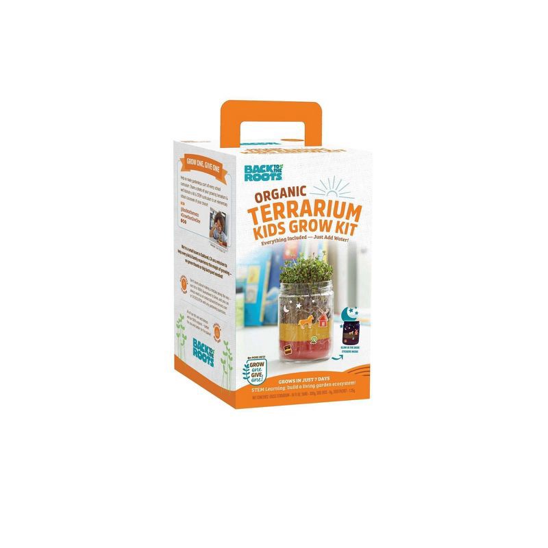 slide 2 of 10, Back to the Roots Organic Terrarium Kids Grow Kit, 1 ct