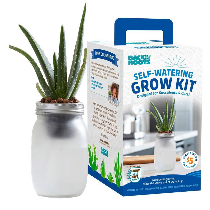 slide 1 of 1, Back to the Roots Self-Watering Grow Kit, 1 ct