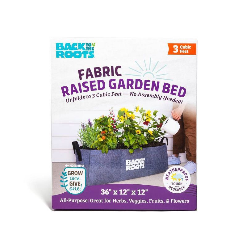 slide 1 of 8, Back to the Roots Fabric Raised Garden Bed Planter, 1 ct