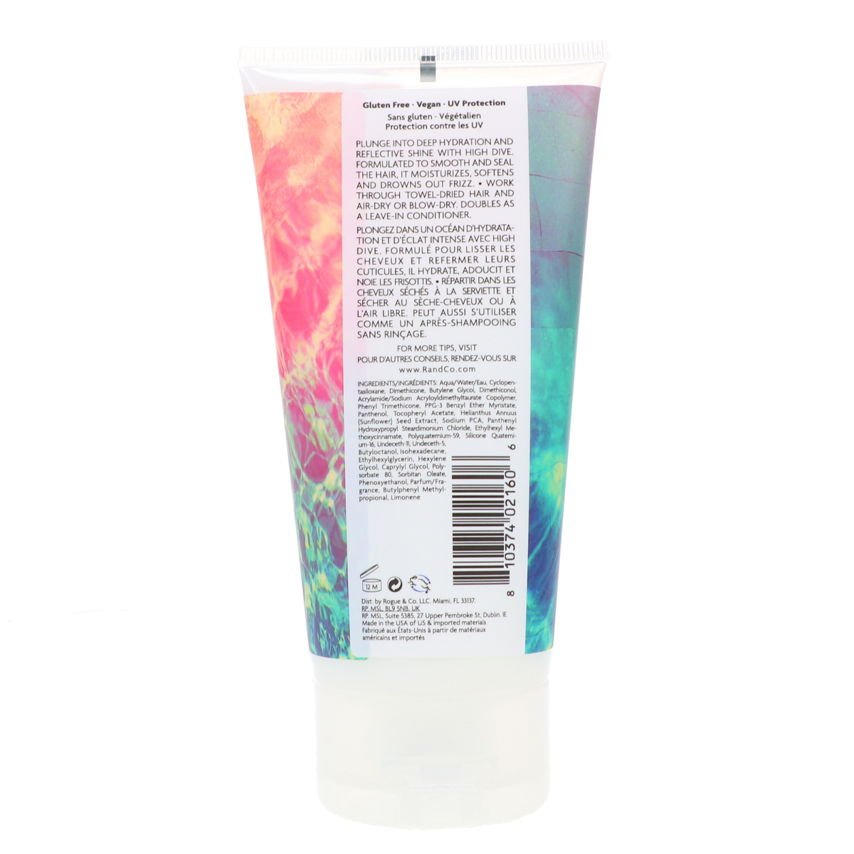 slide 2 of 2, R+Co High Dive Moisture + Shine Creme, 5 fl oz