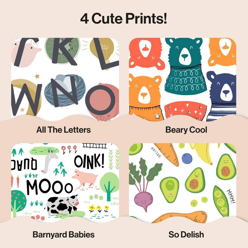 slide 2 of 8, The Honest Company Clean Conscious Disposable Diapers - Four Print Pack - Size 6 - 68ct, 6 x 68 ct