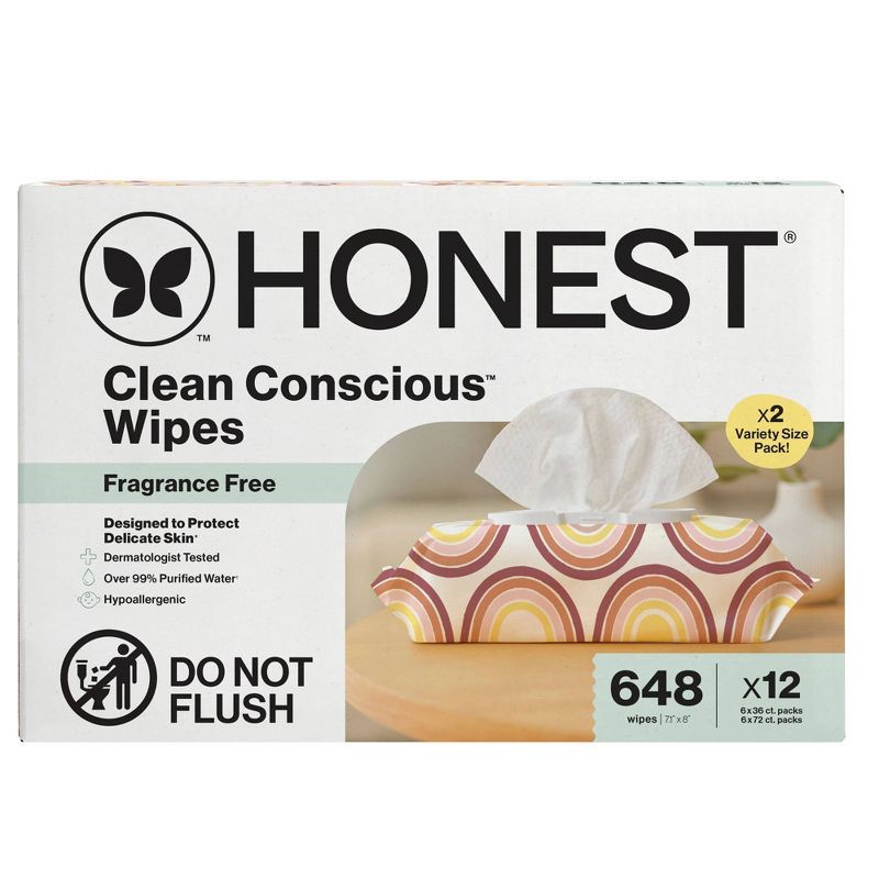 slide 11 of 15, The Honest Company Plant-Based Baby Wipes made with over 99% Water - Variety Pack - 648ct, 648 ct