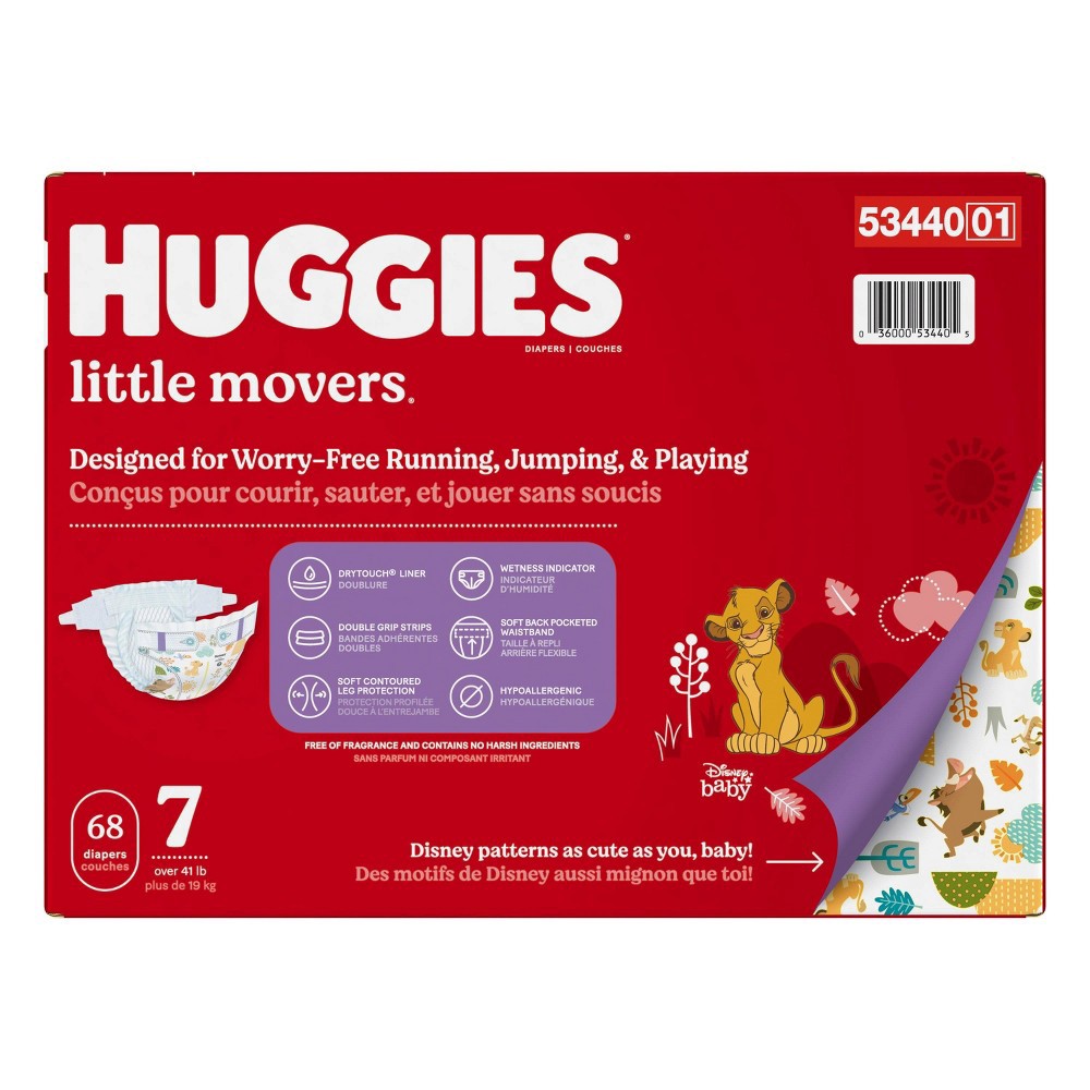 Huggies Lil Movers Diapers, Size 7 68 ct Shipt