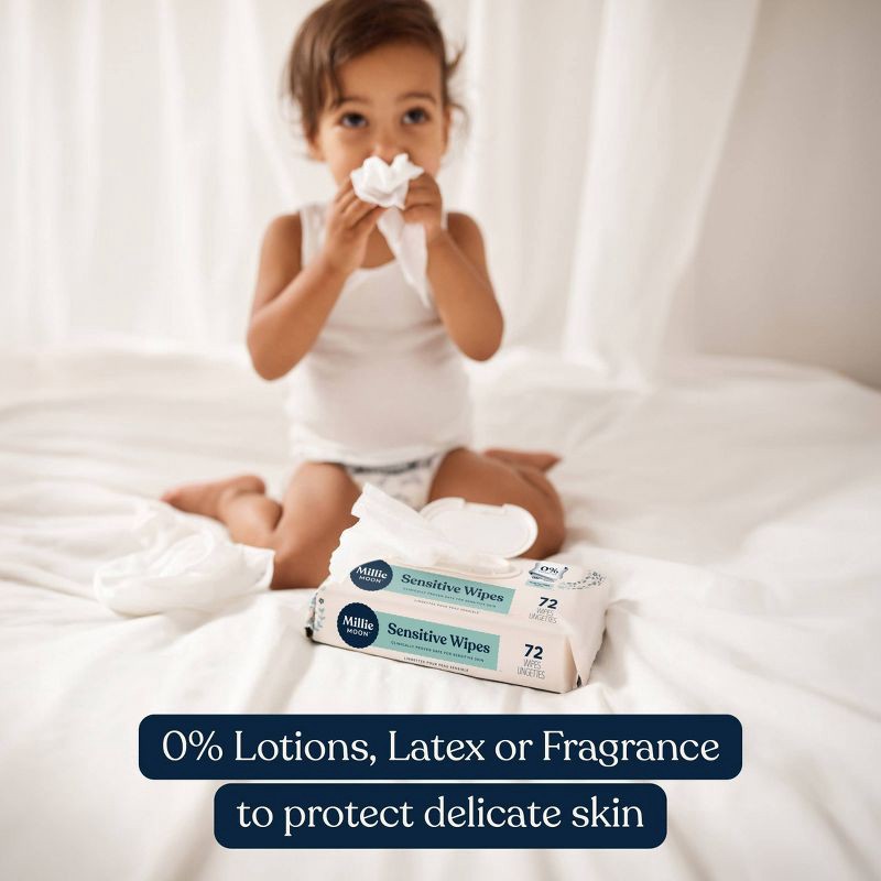 slide 3 of 8, Millie Moon Sensitive Wipes Multi Bag - 216ct, 216 ct