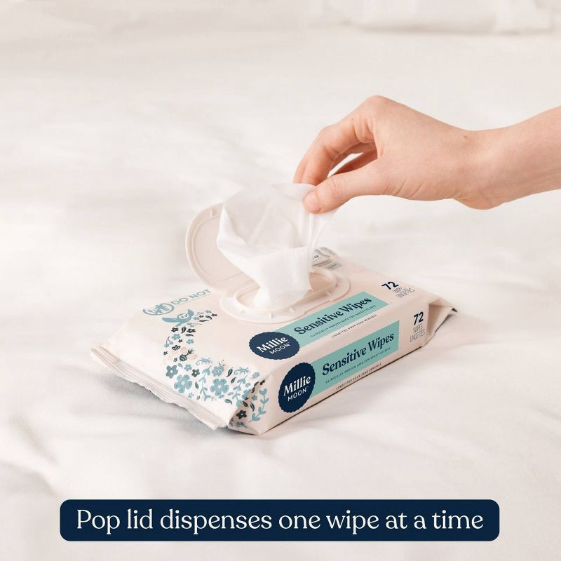 slide 6 of 8, Millie Moon Sensitive Wipes Multi Bag - 216ct, 216 ct