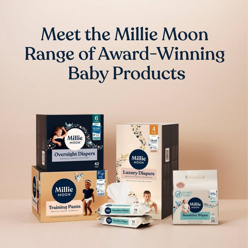 slide 8 of 8, Millie Moon Sensitive Wipes Multi Bag - 216ct, 216 ct
