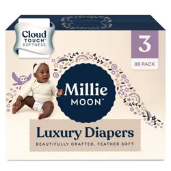 Millie Moon Luxury Disposable Diapers - Size 3 - 88ct