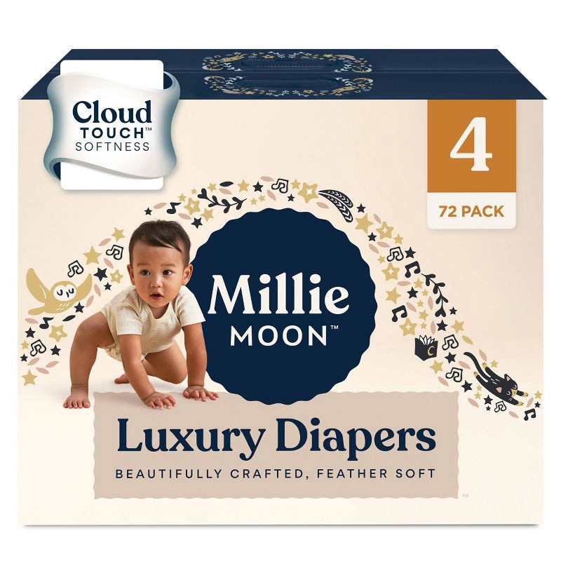 slide 1 of 6, Millie Moon Luxury Diapers Size 4 - 72ct, 72 ct