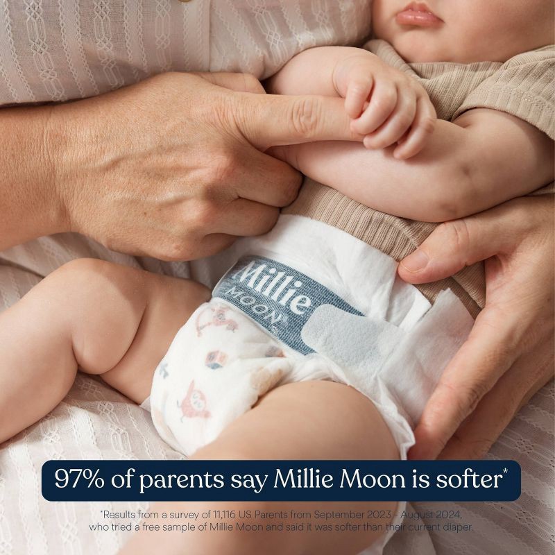 slide 5 of 10, Millie Moon Luxury Disposable Diapers - Size 6 - 54ct, 6 x 54 ct