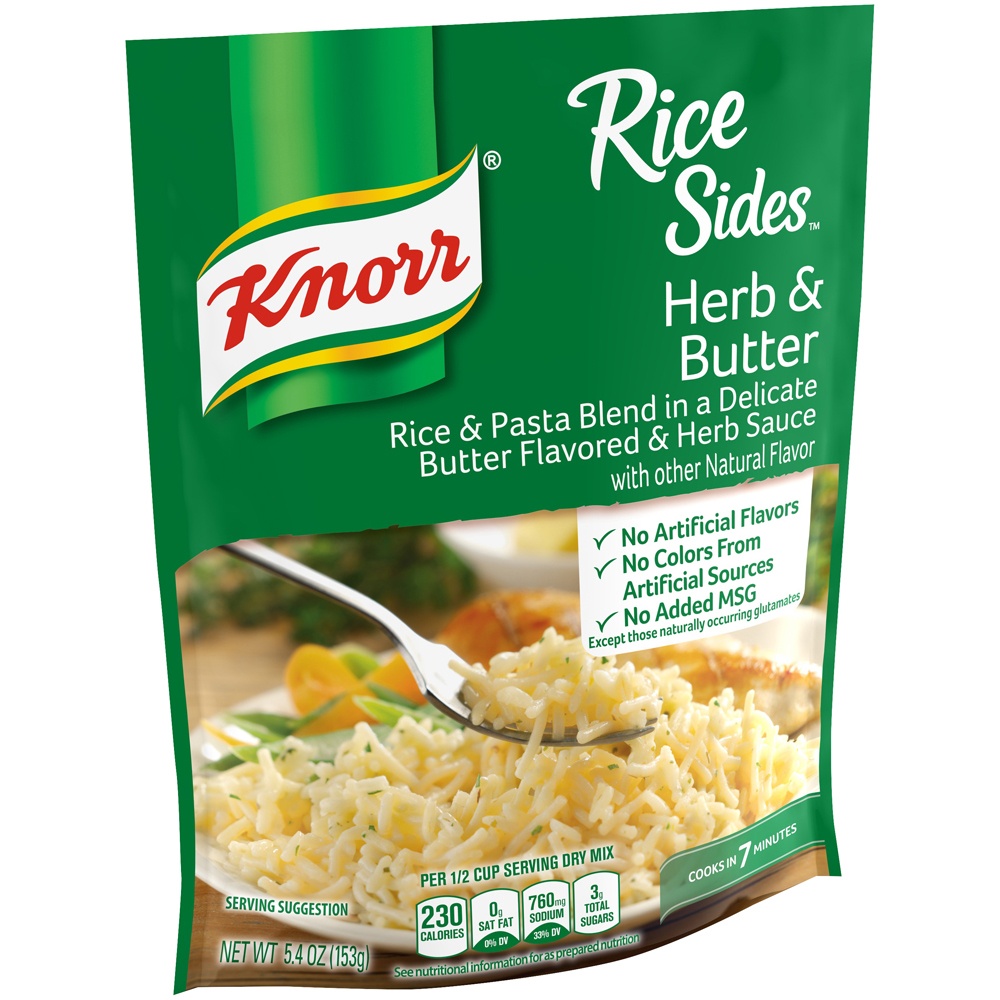 slide 2 of 5, Knorr Sides Dish Herb & Butter Rice, 5.4 oz