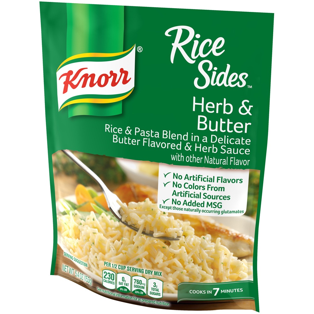 slide 3 of 5, Knorr Sides Dish Herb & Butter Rice, 5.4 oz