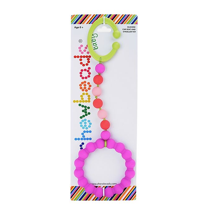 slide 2 of 3, Chewbeads Baby Gramercy Teether Stroller Toy - Pink, 1 ct