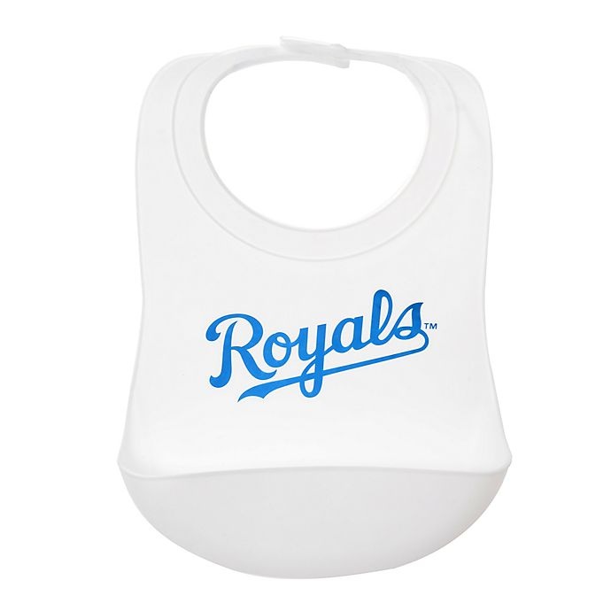 slide 1 of 2, chewbeads MLB Kansas City Royals Silicone Bib, 1 ct