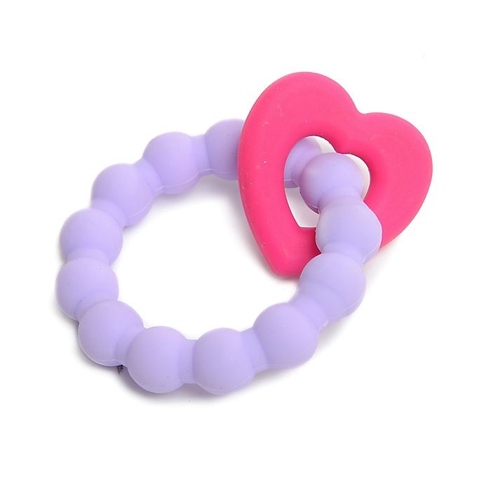 slide 2 of 3, chewbeads Baby Lovey and Teether - Violet, 1 ct