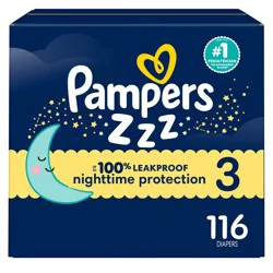 Pampers Swaddlers Overnight Diapers - Size 3 - 116ct