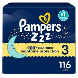 Pampers Swaddlers Overnight Diapers - Size 3 - 116ct