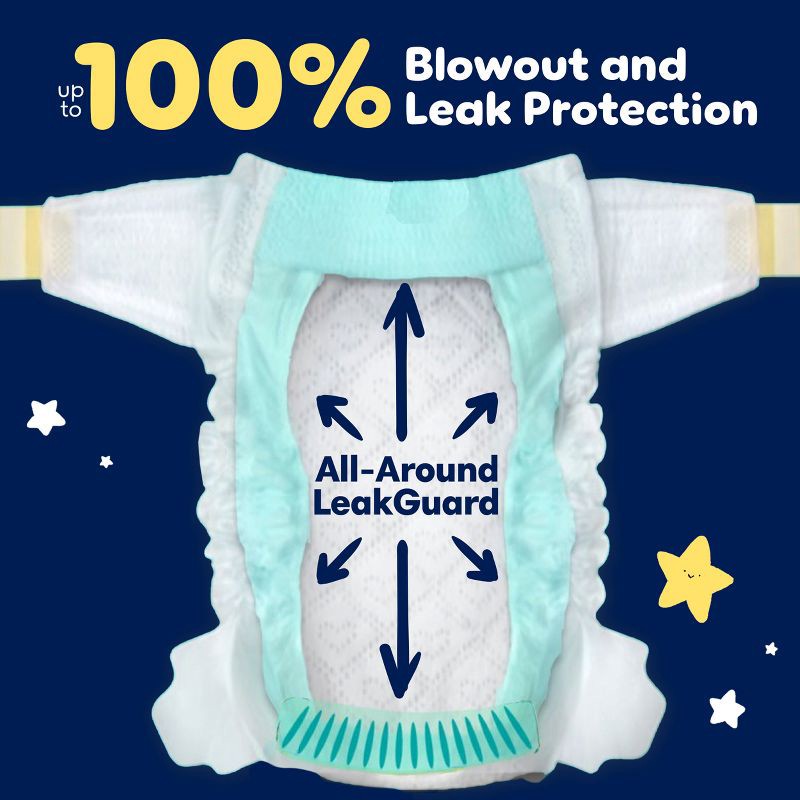 slide 5 of 16, Pampers Swaddlers Overnight Diapers - Size 6 - 72ct, 6 x 72 ct