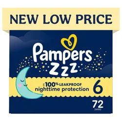 Pampers Swaddlers Overnight Diapers - Size 6 - 72ct