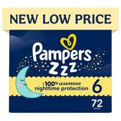 Pampers Swaddlers Overnight Diapers - Size 6 - 72ct