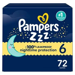 Pampers Swaddlers Overnight Diapers - Size 6 - 72ct