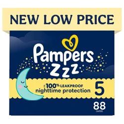 Pampers Swaddlers Overnight Diapers - Size 5 - 88ct