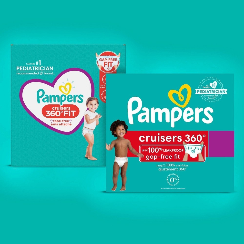 slide 3 of 11, Pampers Cruisers 360 Diapers Enormous Pack - Size 7 - 70ct, 70 ct