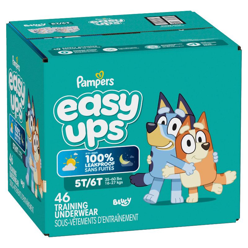 slide 15 of 16, Pampers Easy Ups Bluey Training Underwear - Size 5T-6T - 46ct, 46 ct