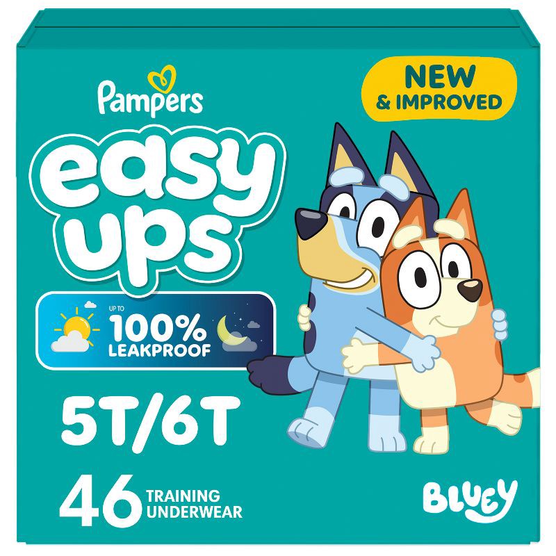 slide 1 of 16, Pampers Easy Ups Bluey Training Underwear - Size 5T-6T - 46ct, 46 ct