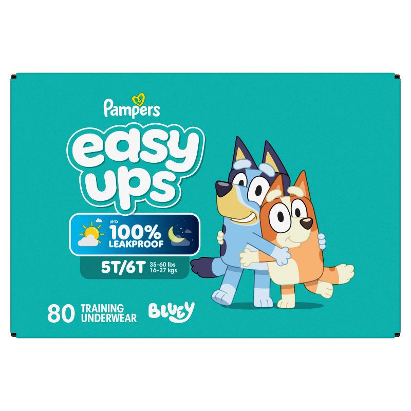 slide 14 of 18, Pampers Easy Ups Bluey Training Underwear - Size 5T-6T - 80ct, 80 ct